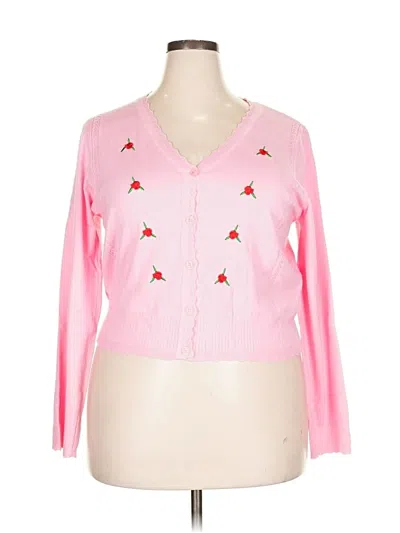 Pre-owned Belle Poque Cardigan Sweater In Pink