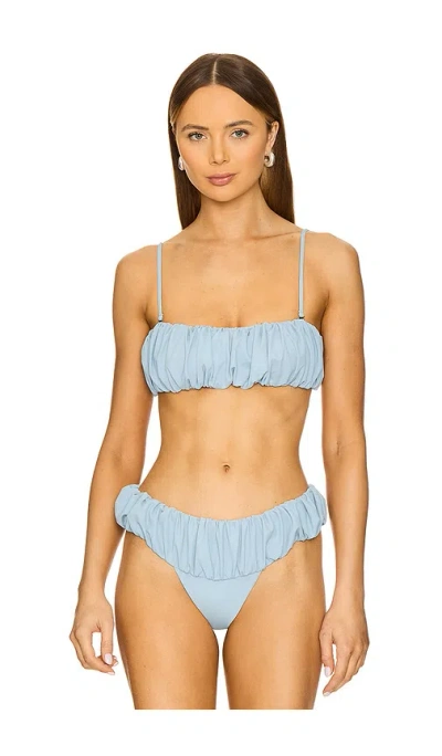 Belle The Label Bubble Bikini Top In Ash