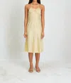 Belle The Label Flore Midi Dress In Honey In Gold
