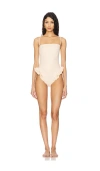 Belle The Label Margot One Piece In Peach