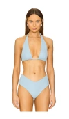 Belle The Label Maris Bikini Top In Ash