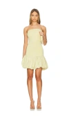 Belle The Label Misena Mini Dress In Yellow