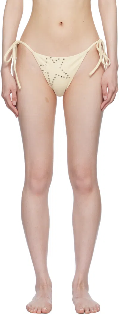 Belle The Label Off-white Estelle Bikini Bottom In Cream