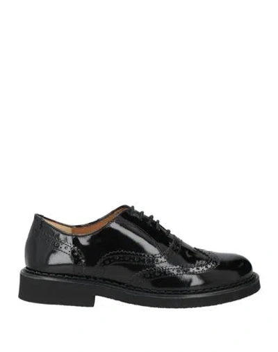 Belle Vie Woman Lace-up Shoes Black Size 8 Leather