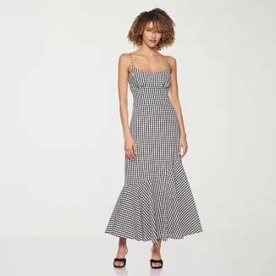 Belle Vie Womens Midi Scoop Neck Sleeveless Maxi Dress In Multi