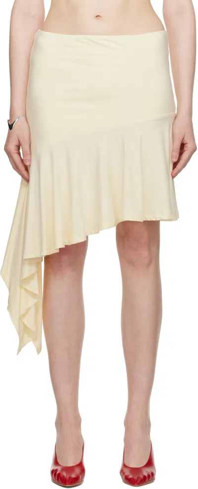 Belle Yellow Flounce Miniskirt