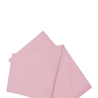 Belledorm 200 Thread Count Cotton Percale Flat Sheet (pink) (queen) (uk