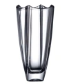 Belleek Pottery Dune 10" Square Vase In Clear