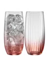 Belleek Pottery Galway Crystal Erne Hiballs, Set Of 2 In No Color
