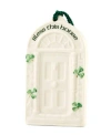 Belleek Pottery House Blessing Ornament In Open White