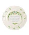 Belleek Pottery Marriage Blessing Plate In Multi