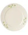 Belleek Pottery Shamrock Dinner Plate In Multi
