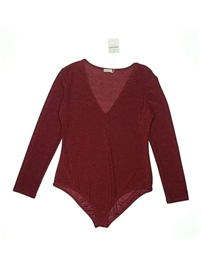 Pre-owned Bellelovin Bodysuit In Burgundy
