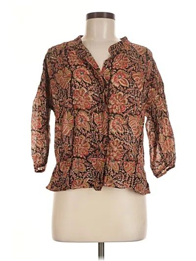 Pre-owned Bellerose 3/4 Sleeve Blouse In Brown