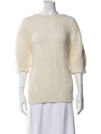 Pre-owned Bellerose Alpaca Scoop Neck Sweater W/ Tags In Neutrals