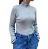 Bellerose Anoy Turtleneck Top In Silver In Silver