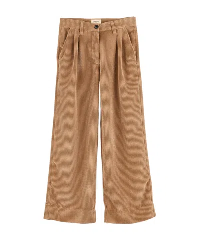 Bellerose Belt-loop Casual Pants In Brown