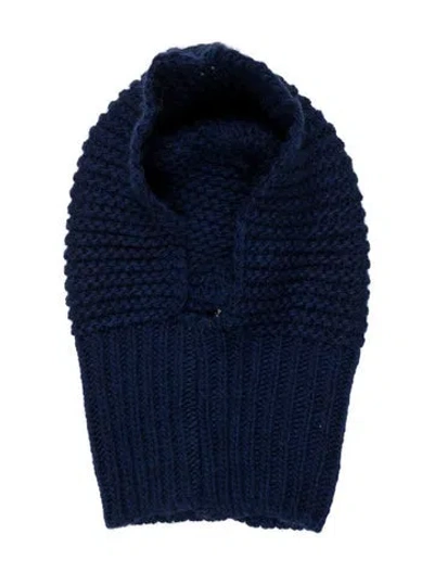 Pre-owned Bellerose Blue Wool Balaclava Knitwear Winter Hat