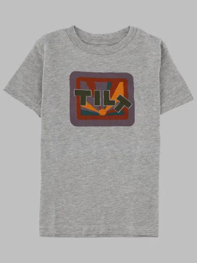 Bellerose Boys 100% Cotton T-shirt In Grey