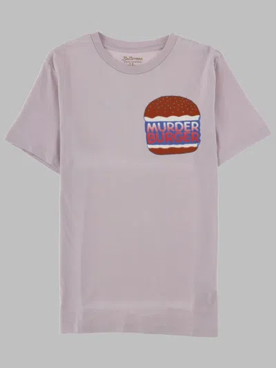 Bellerose Boys 100% Cotton T-shirt In Purple