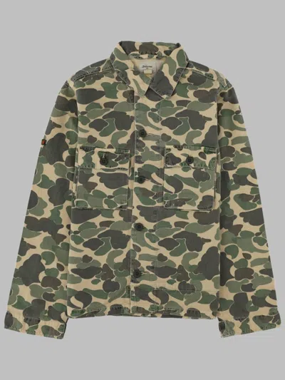 Bellerose Boys Cotton Overshirt In Multicolour