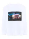 Bellerose Car-print Long-sleeve T-shirt In White