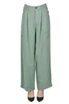 Bellerose Cargo Trousers In Pastel Green