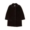 Bellerose Easton Reversible Patch-pocket Coat In Black