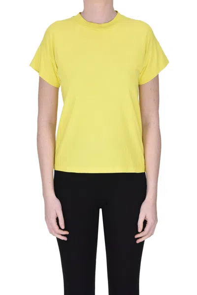 Bellerose Cotton T-shirt In Yellow