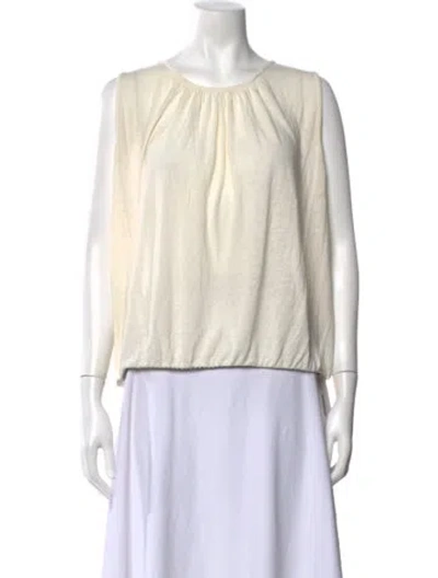 Pre-owned Bellerose Crew Neck Sleeveless Top In Neutrals