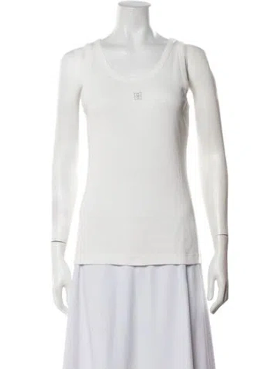 Pre-owned Bellerose Crew Neck Sleeveless Top In White