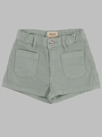 Bellerose Denim Shorts In Green