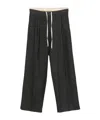 Bellerose Drawstring-waist Trousers In Black