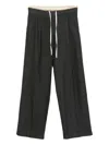 Bellerose Drawstring-waist Trousers In Gray