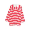 Bellerose Long Sleeve Dress In Red