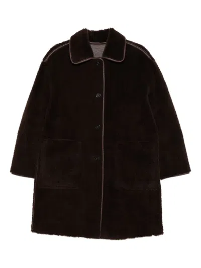 Bellerose Easton Reversible Patch-pocket Coat In Brown