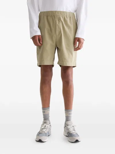 Bellerose Elasticated Corduroy Shorts In Green