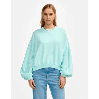 Bellerose Fancy Sweatshirt Glacier In Blue