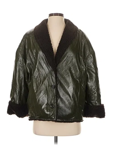 Pre-owned Bellerose Faux Fur Jacket In Green