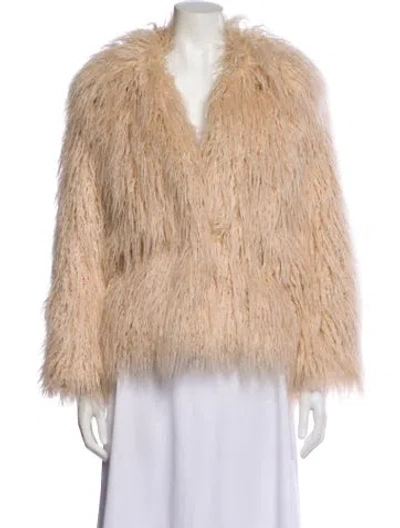 Pre-owned Bellerose Faux Fur Jacket In Neutral