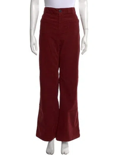 Pre-owned Bellerose Flared Pants In Red