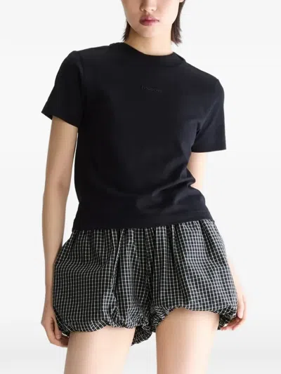 Bellerose Flec Logo-embroidered T-shirt In Black