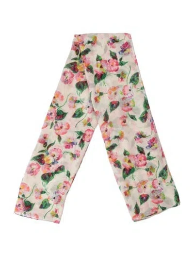 Pre-owned Bellerose Floral Print Scarf In Black