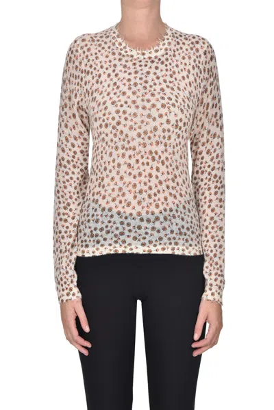 Bellerose Flower Print Pullover In Neutral