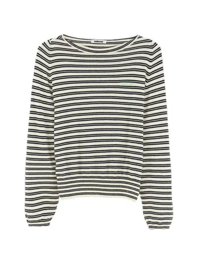 Bellerose Gerhi Horizontal-stripe Sweater In Black