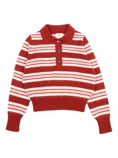Bellerose Kids' Gimol Polo Top In Red