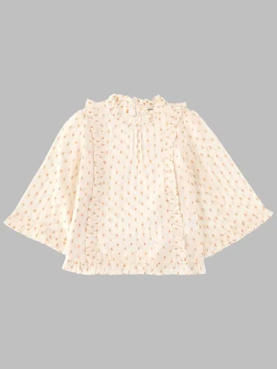 Bellerose Girls 100% Cotton Sports Jacket In Multicolour
