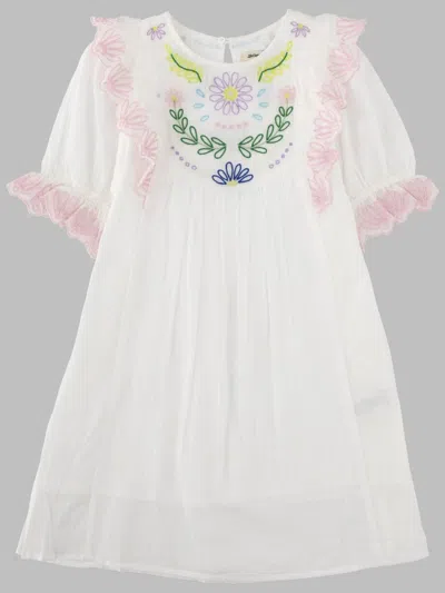 Bellerose Girls' Mini Embroidered Dress In White