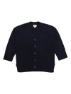Bellerose Buttoned Gomp Cardigan In Blue