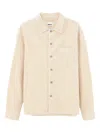Bellerose Goney Pocket-chest Corduroy Shirt In Neutral